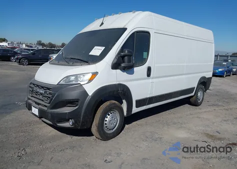 2024 Ram Promaster 2500 Tradesman High Roof 159 Wb W/Pass Seat from USA, damaged, VIN 3C6LRVDG3RE133418